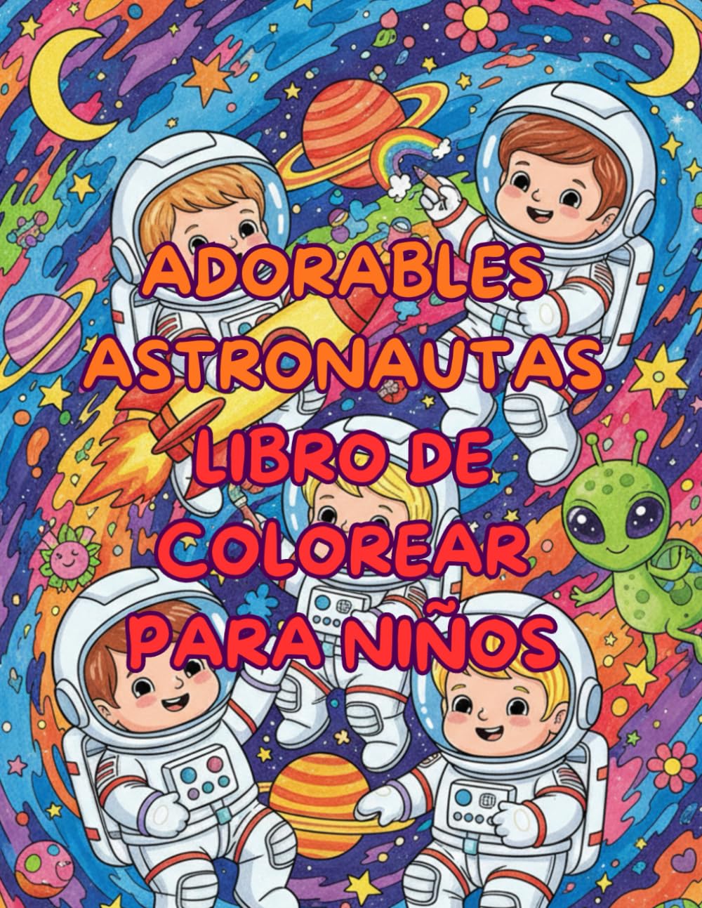 ADORABLES ASTRONAUTAS LIBRO DE COLOREAR PARA NIÑOS: PERFECTO PARA PEQUEÑOS VIAJEROS