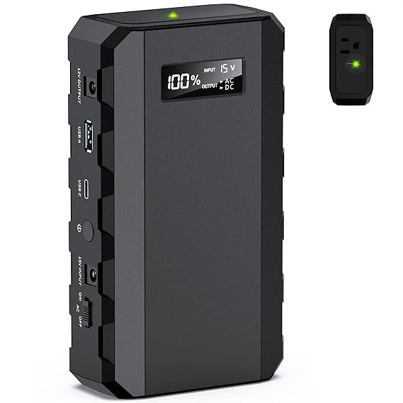 Apowking Power Bank with AC Outlet,65W Portable Laptop Battery Bank Fast Charging