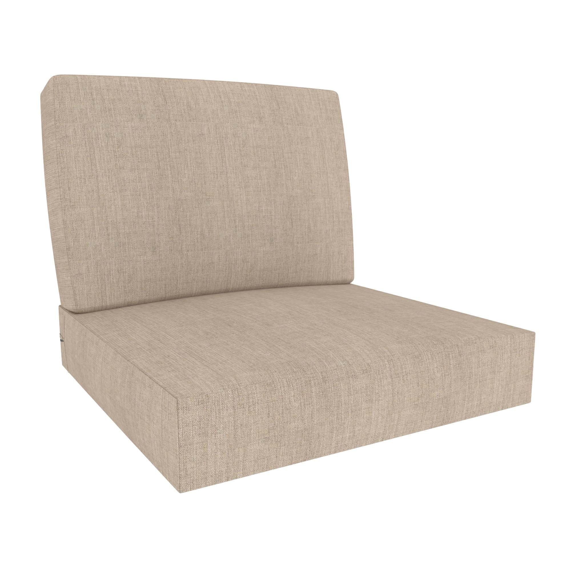 covers & all sunbrella outdoor deep seat cushion set, 25" x 25.5" deep seat & back cushions, 5" thick foam patio cushions with water-repllent & uv fade resistant covers, patio furniture chair cushions