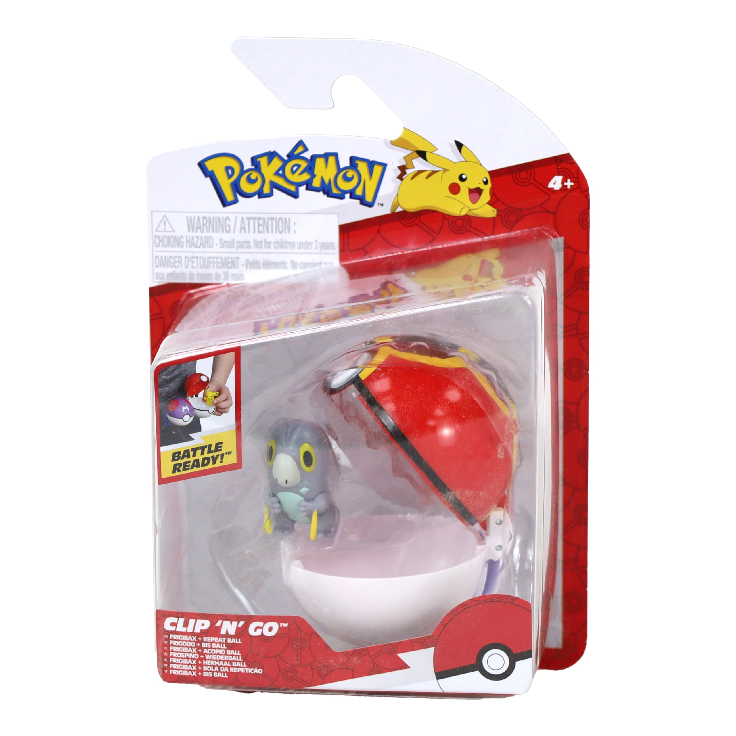 Pokemon - Clip 'n' Go - Frigibax + Repeat Ball/Toys