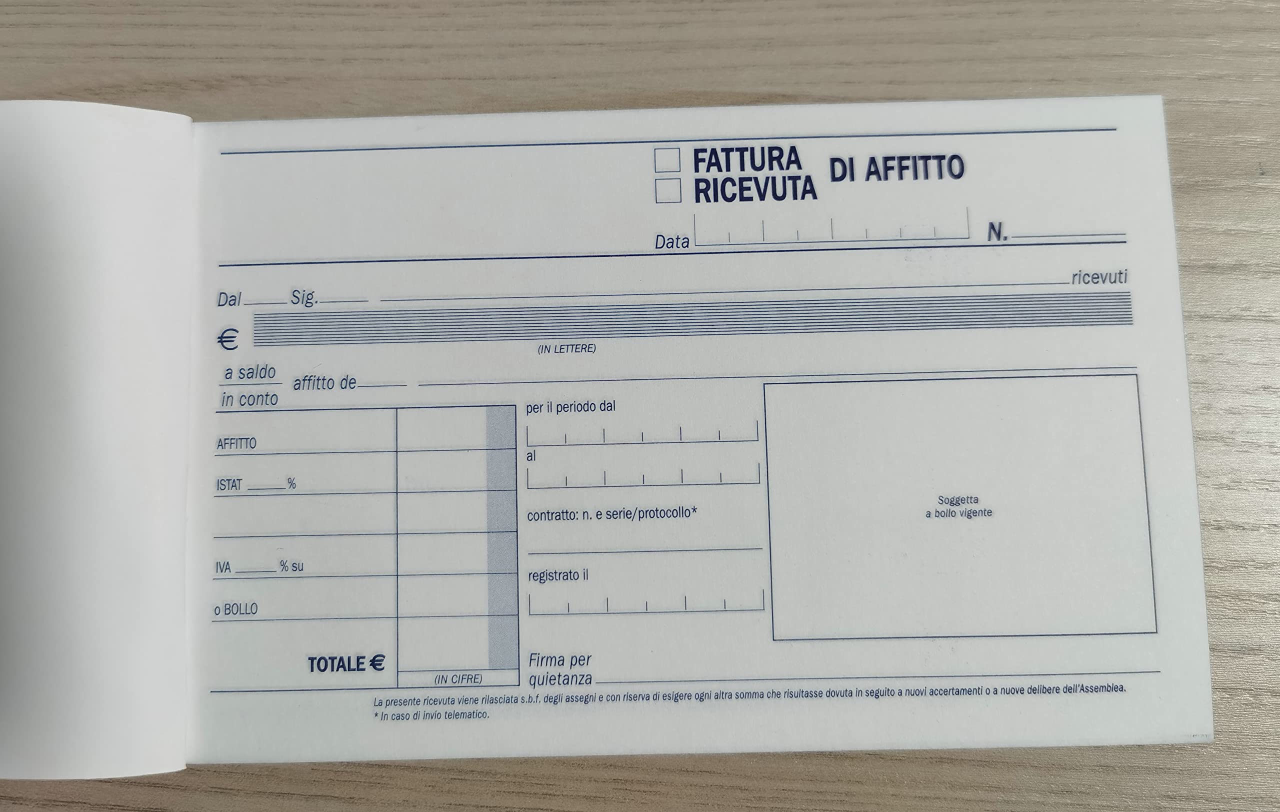 Blocco Ricevute Generiche 50 Moduli Doppia Copia Ricalcante Cm. 10x15 - Foto 7