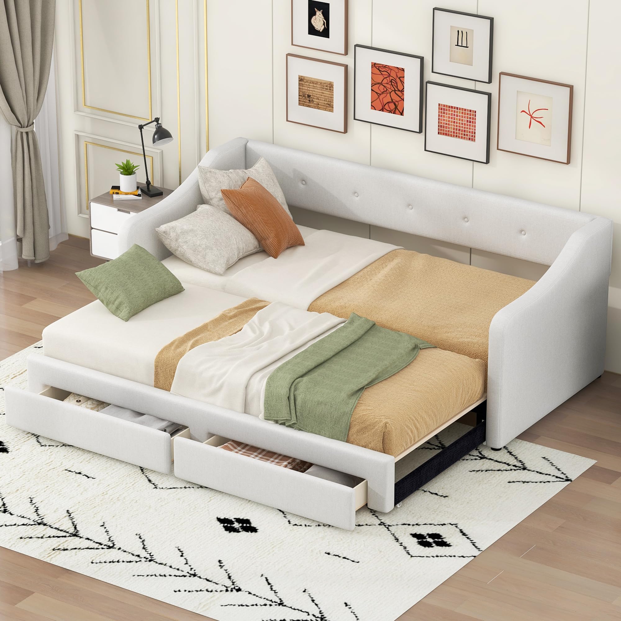 Dayday ok Amazon.com: Homieasy Daybed with Trundle, Twin Day Bed with