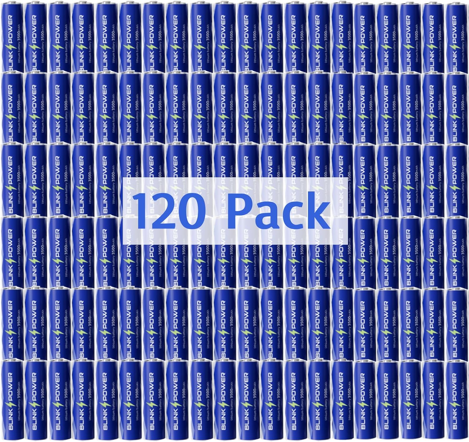 Blinkspower™ Lithium Batteries AA 120 Bulk Pack, 3500mAh NO.1 Lasting 1.5V Double A Lithium Battery 【Non-Rechargeable】