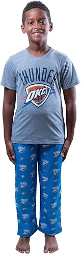 Ultra Game NBA - Pijama de 2 piezas para niños, conjunto de pantalón y camisa