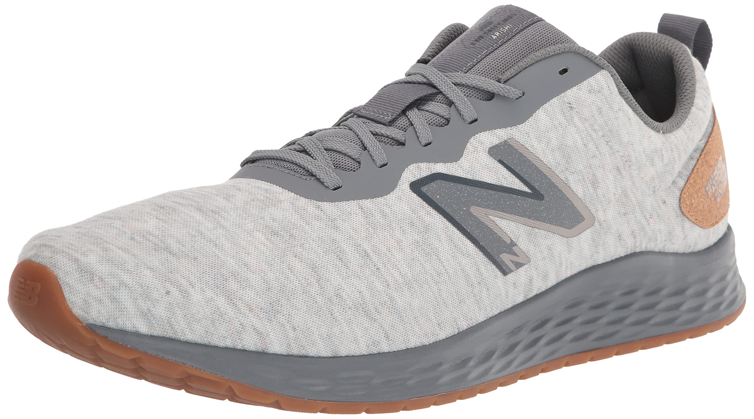 New Balance Men's Fresh Foam Arishi V3 Running Shoe, Grey/Tan, 7 X-Wide