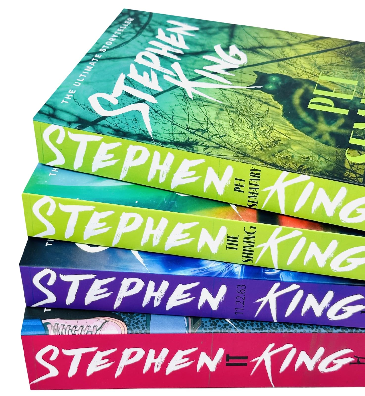Stephen King Collection 4 Books Set (Pet Sematary, The Shining, It, 11.22.63)