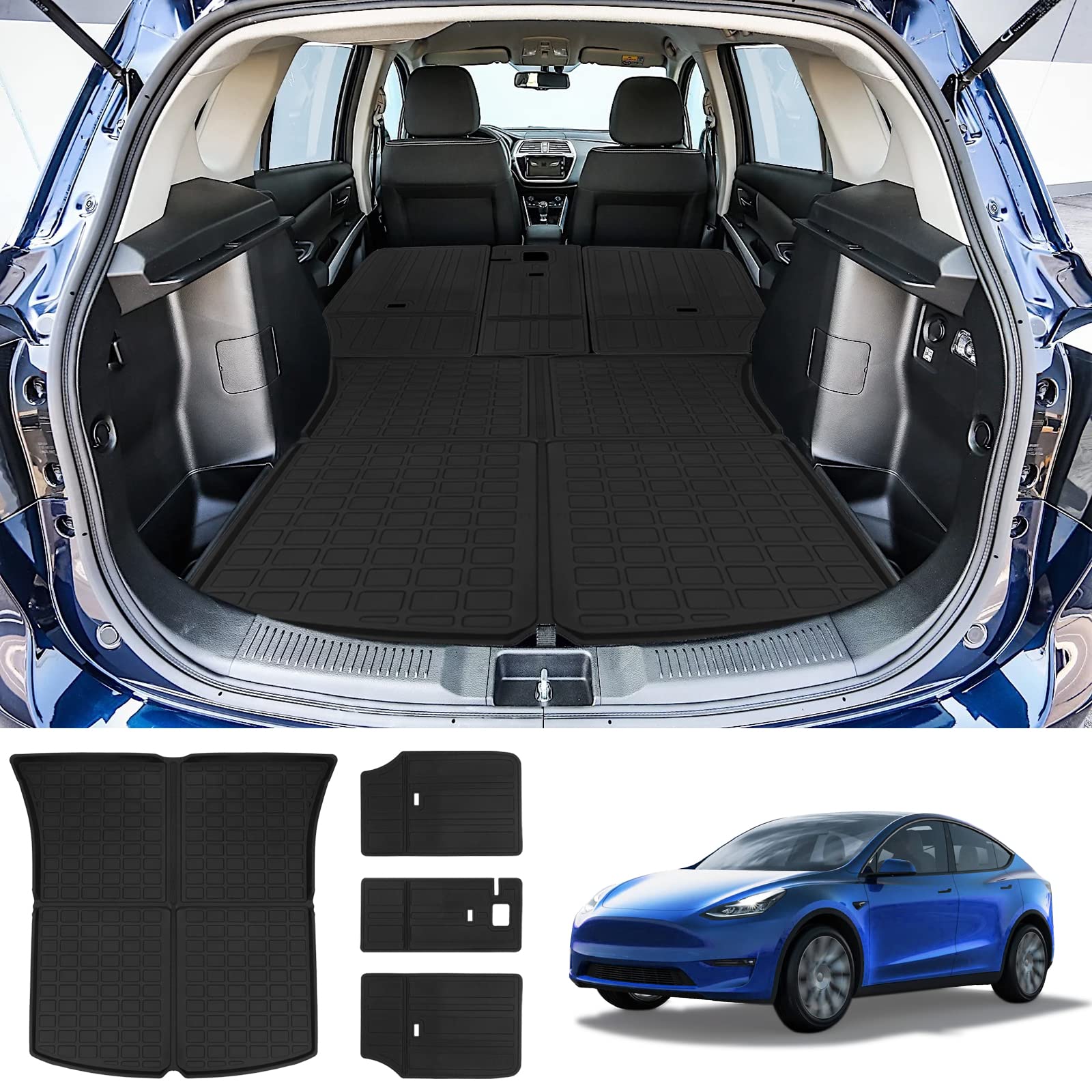 Buy Rxicdeo Tesla Model Y Trunk Mat, Tesla Model Y Floor Mats 2022, All