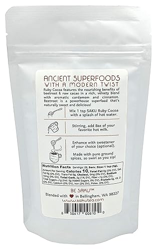 Miniatura 5 de SAKU Tea  Mezcla de Latte Cúrcuma Golden Chai  Antiinflamatorio  Orgánico  Vegano  Superfood Latte  Sin Azúcar Añadido  No lácteos  Sin OGM  Bolsa