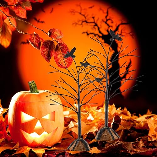 Miniatura 4 de Ysleen 6 piezas de mini árboles de decoración en miniatura, modelo artificial en miniatura, árboles para vacaciones, aldea, casa, jardín,