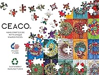 Vista 8 de Ceaco - Coronas navideñas - Rompecabezas de 2000 piezas