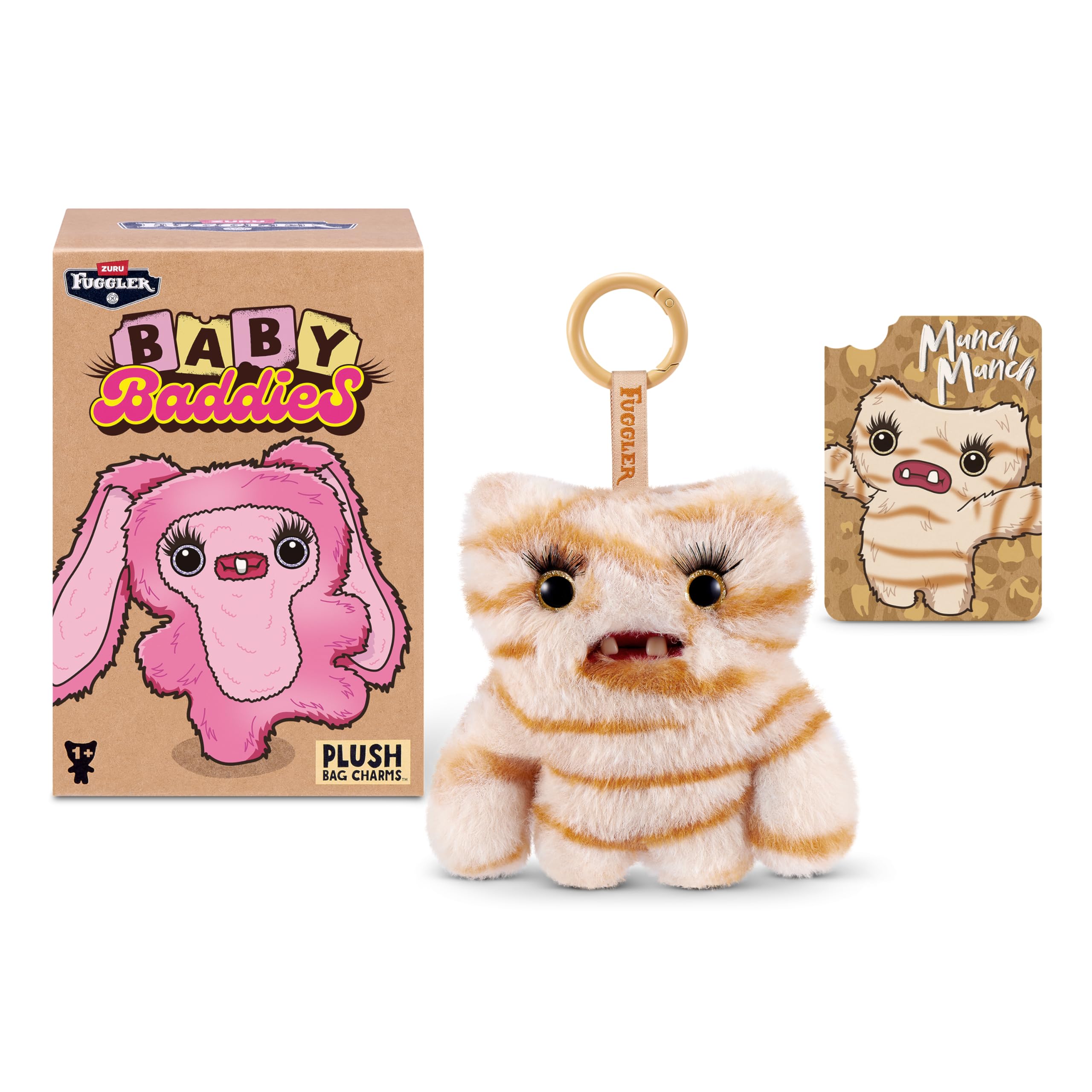 Fuggler Baby Baddies Fugg Peluche da collezione di 13 cm (6 PACK) di ZURU, con divertente design di mostro brutto con atteggiamento feroce