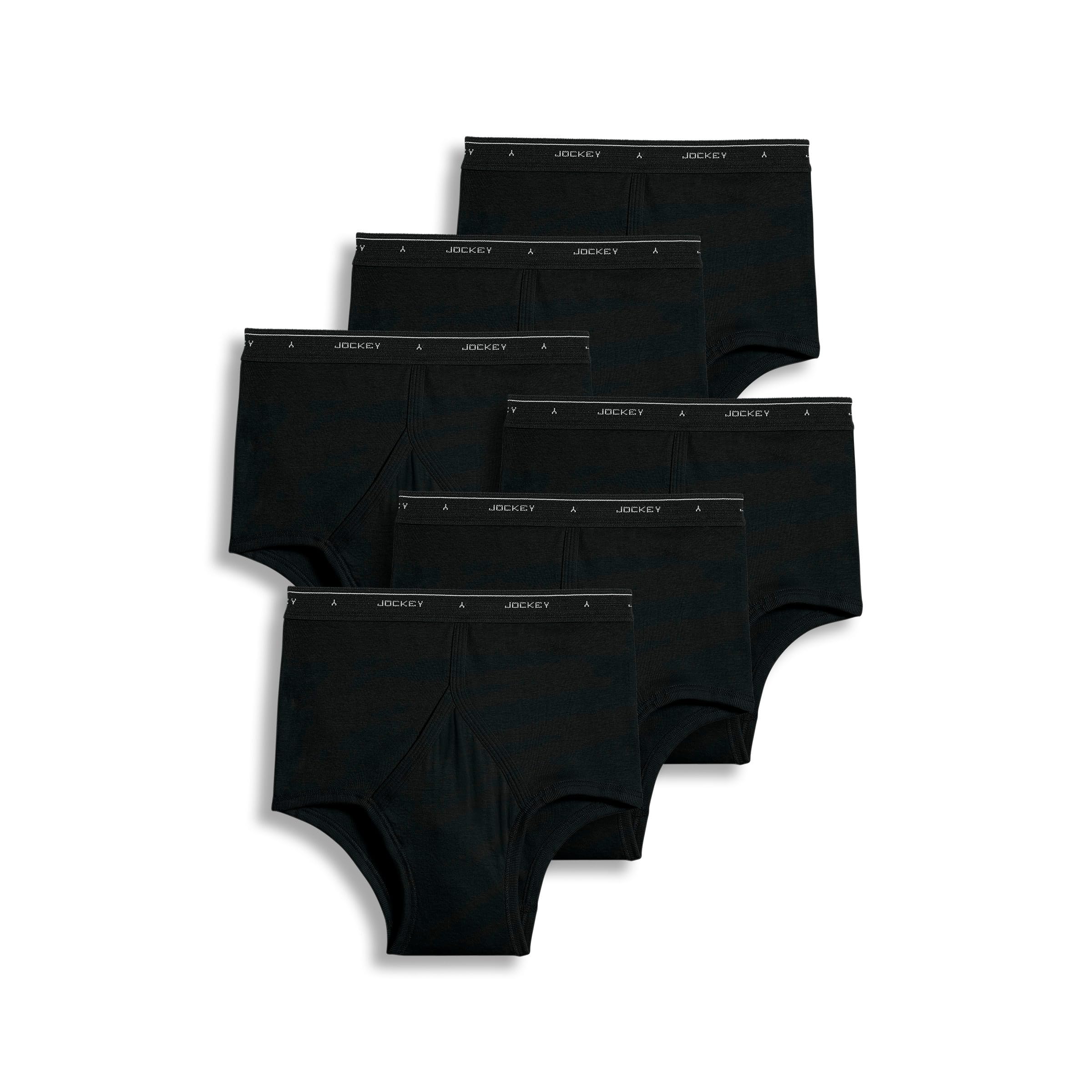 Jockey Men's Underwear Big Man Classic Briefs - Pack of 6, black, Größe: 52