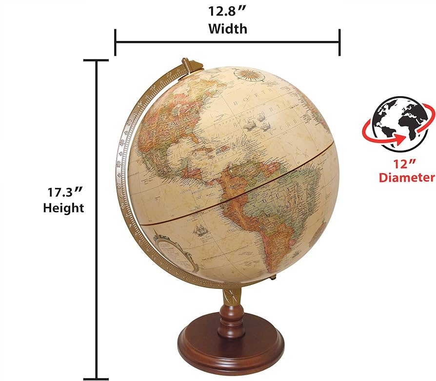 REPLOGLE 12INCH 地球儀 Amazon.com: Replogle Lenox, 12