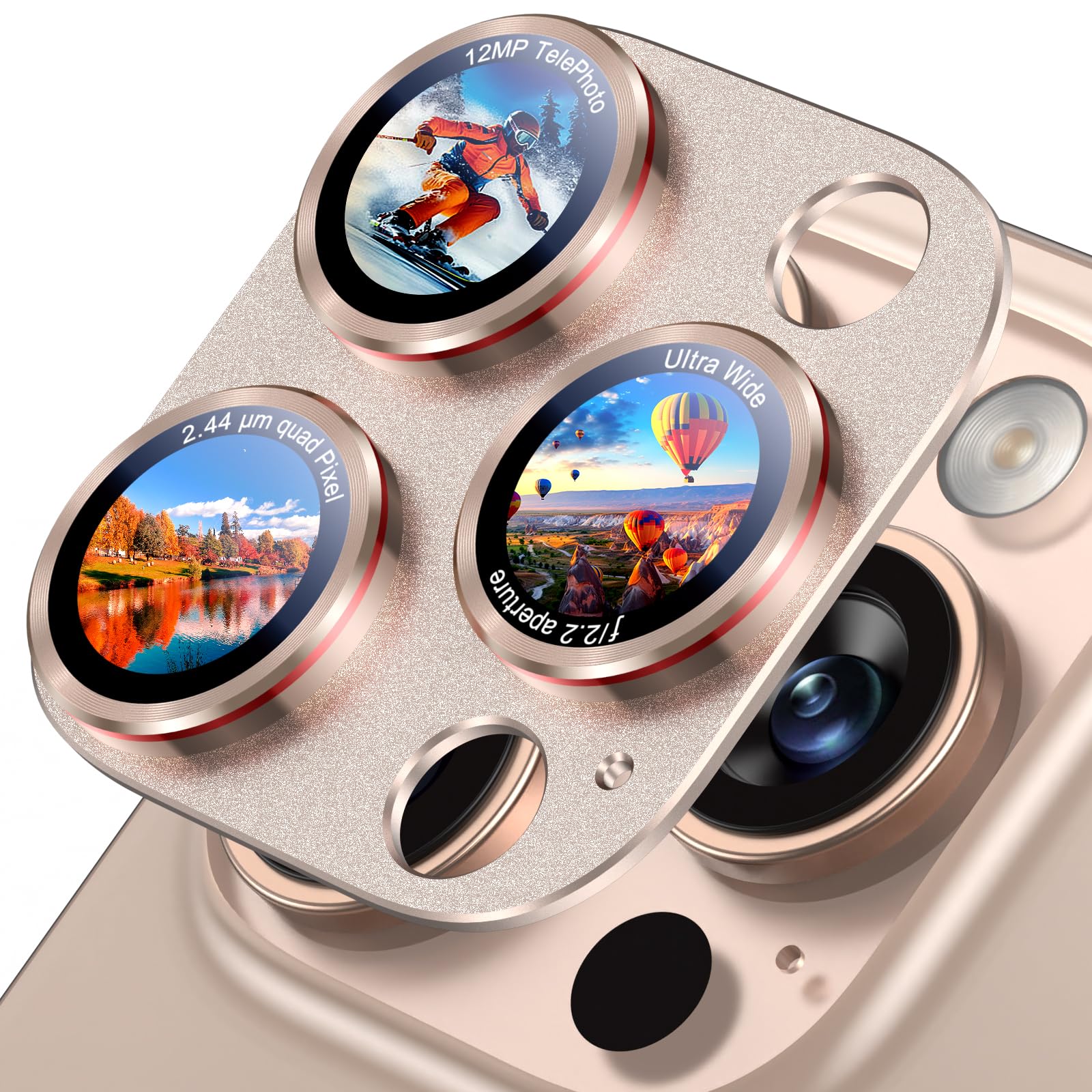 Uyiton for iPhone 16 Pro Max/16 Pro/14 Pro Max/14 Pro Camera Lens Protector