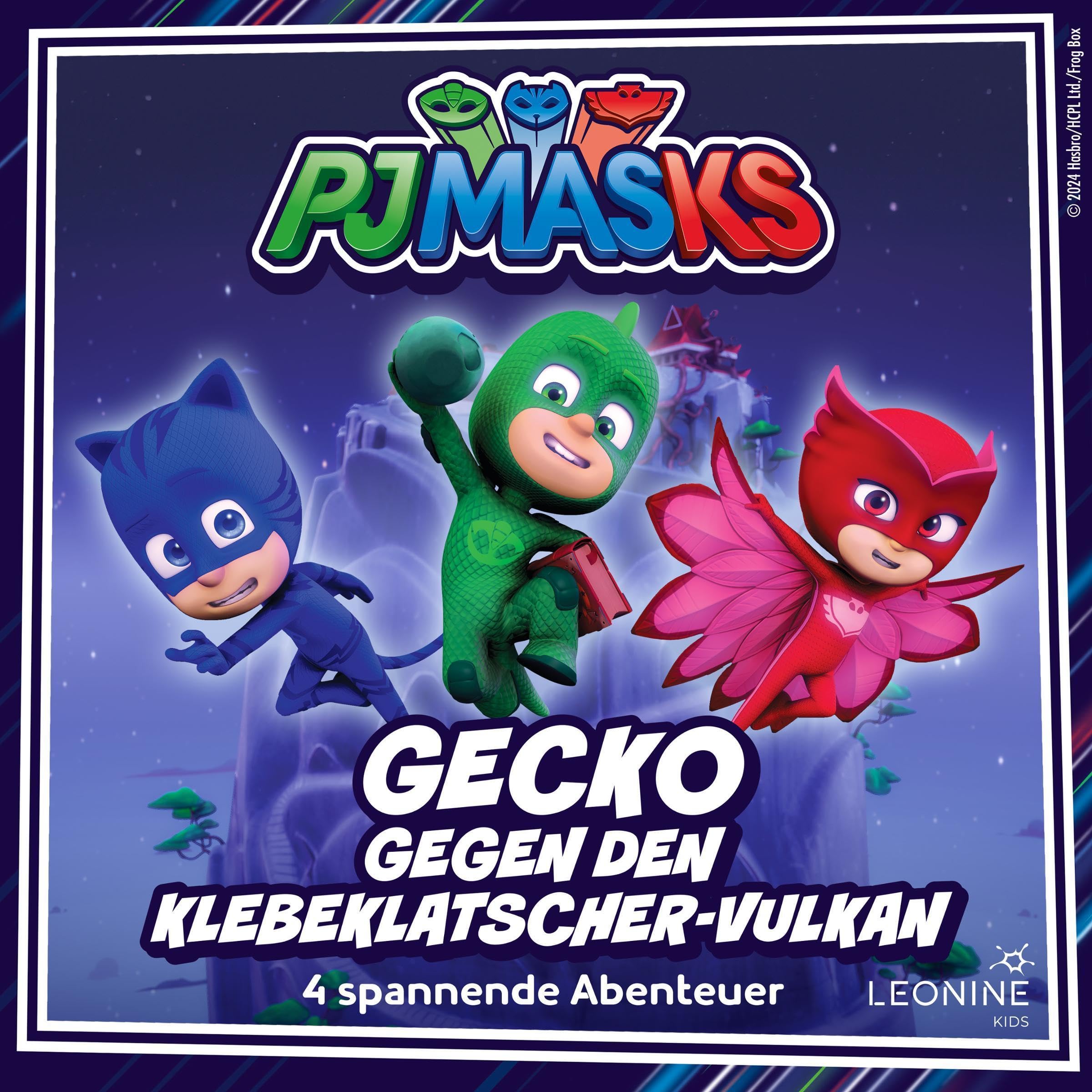 Gecko gegen den Klebeklatscher-Vulkan