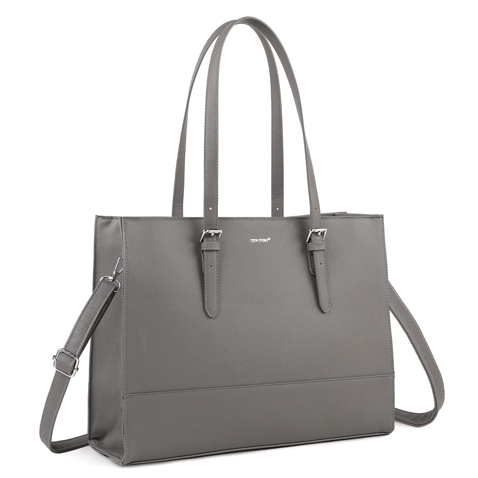 TANTOMI Laptop Tote Bag for Women, 15.6 Inch Work Bag Computer Business Shoulder Bag Office Briefcase Purse and Handbag