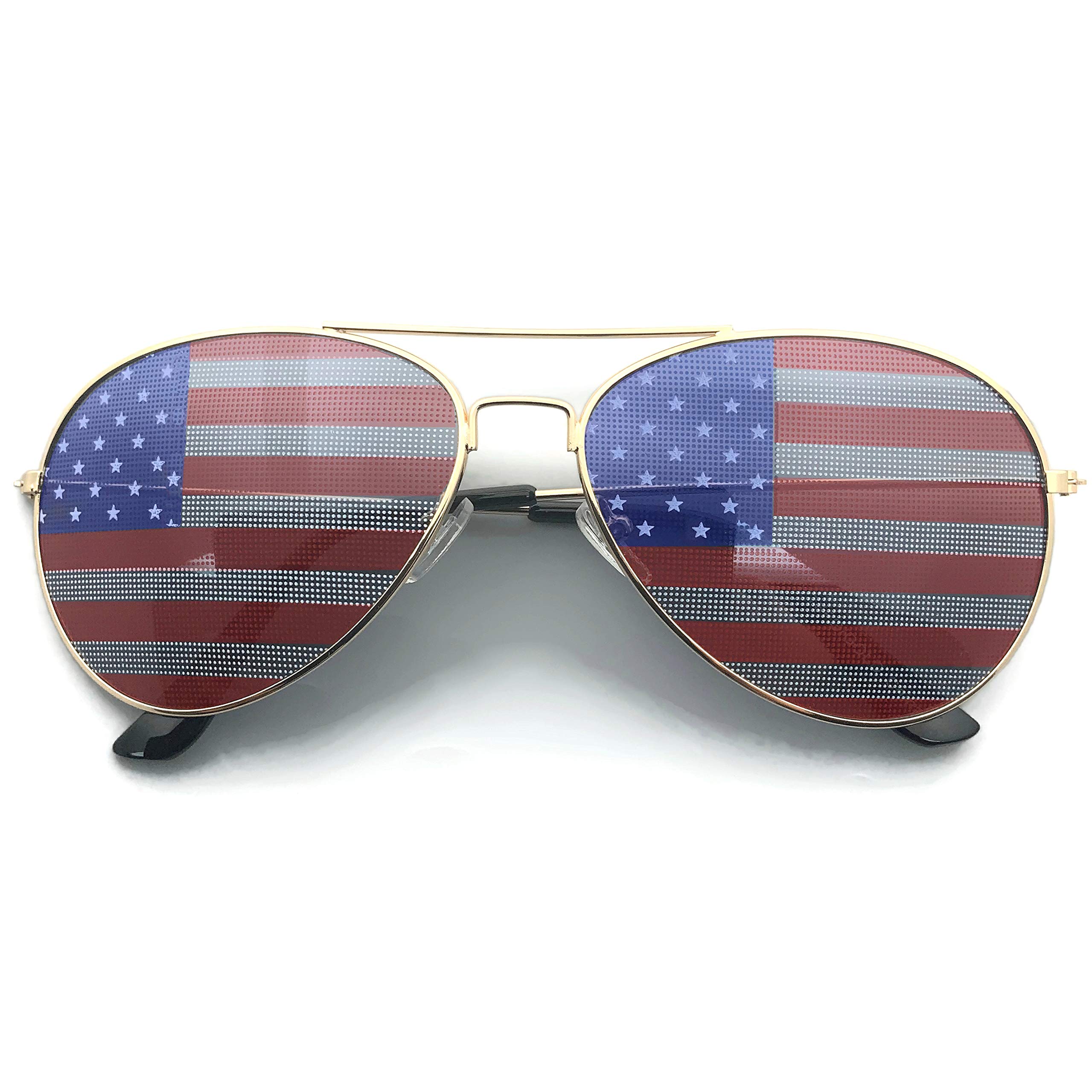 American Flag Aviator Sunglasses Glasses