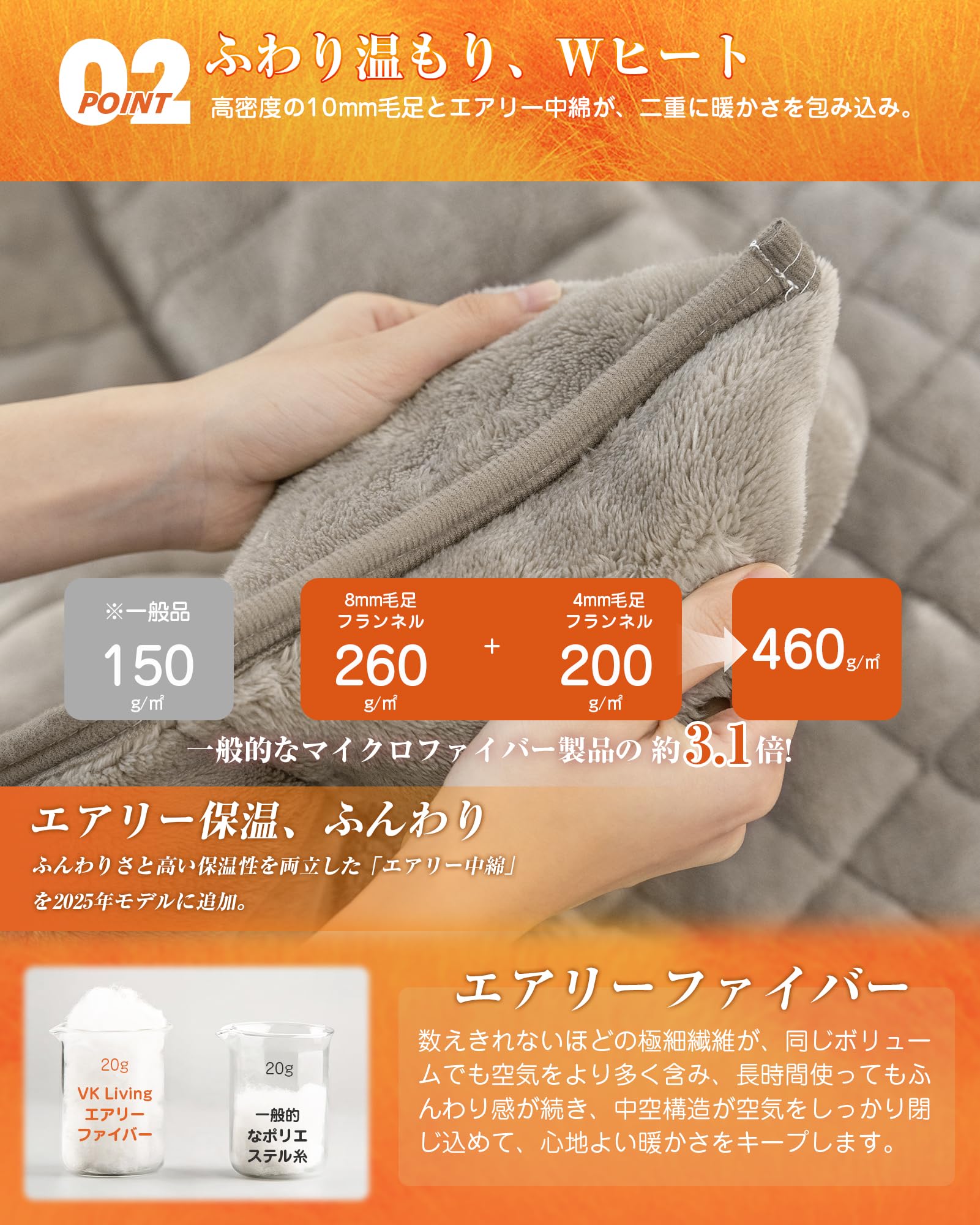 Amazon｜VK Living シンサレート毛布 厚手 シングル 冬用 【SUPER HOT