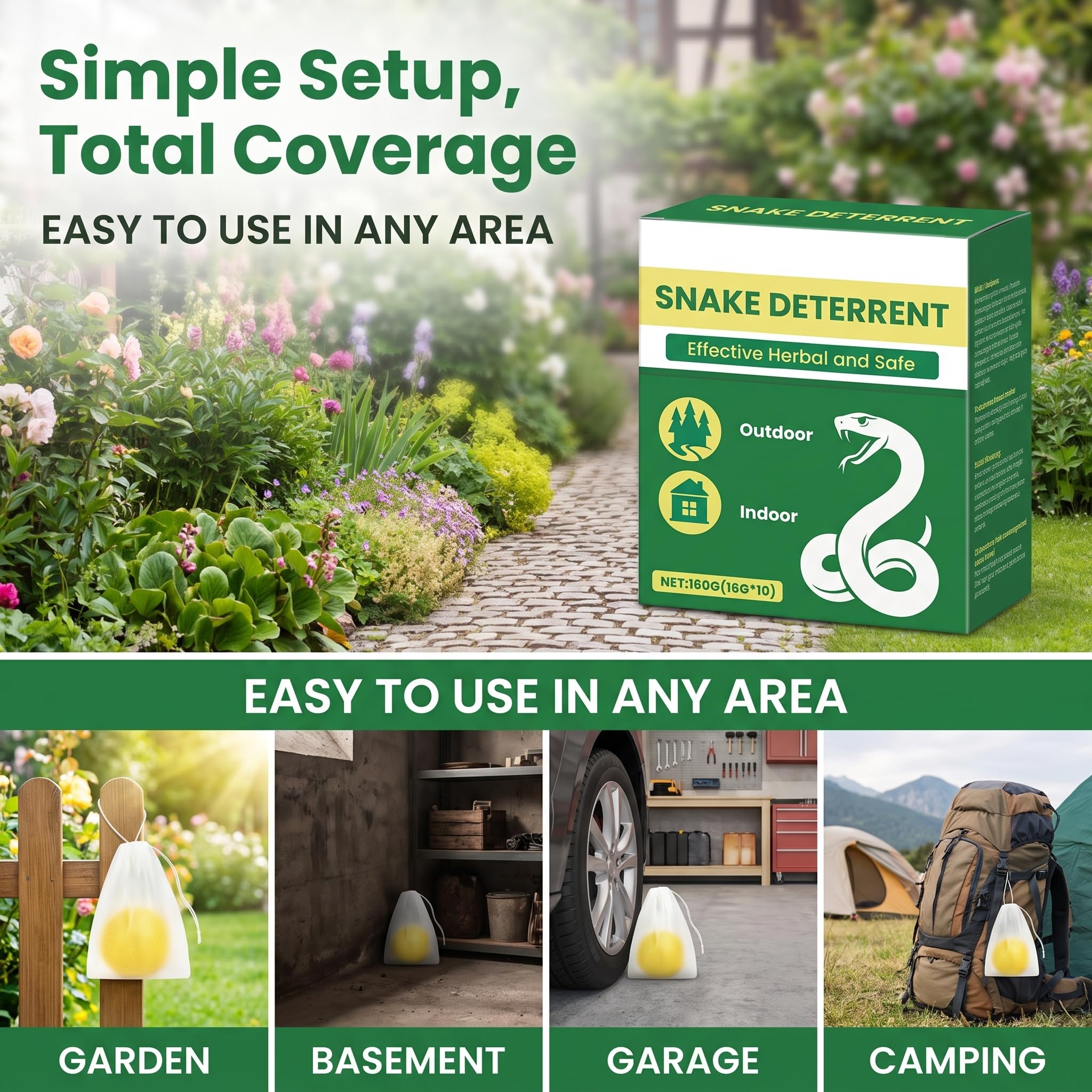 Natürlicher Schlangenvertreiber, 30 Stück Natürlicher Geruchsstoff zur Schlangenvertreibung, Langzeitwirkung bis 12 Wochen, Sicher für Menschen & Haustiere, Ideal für Garten, Camping & Hof