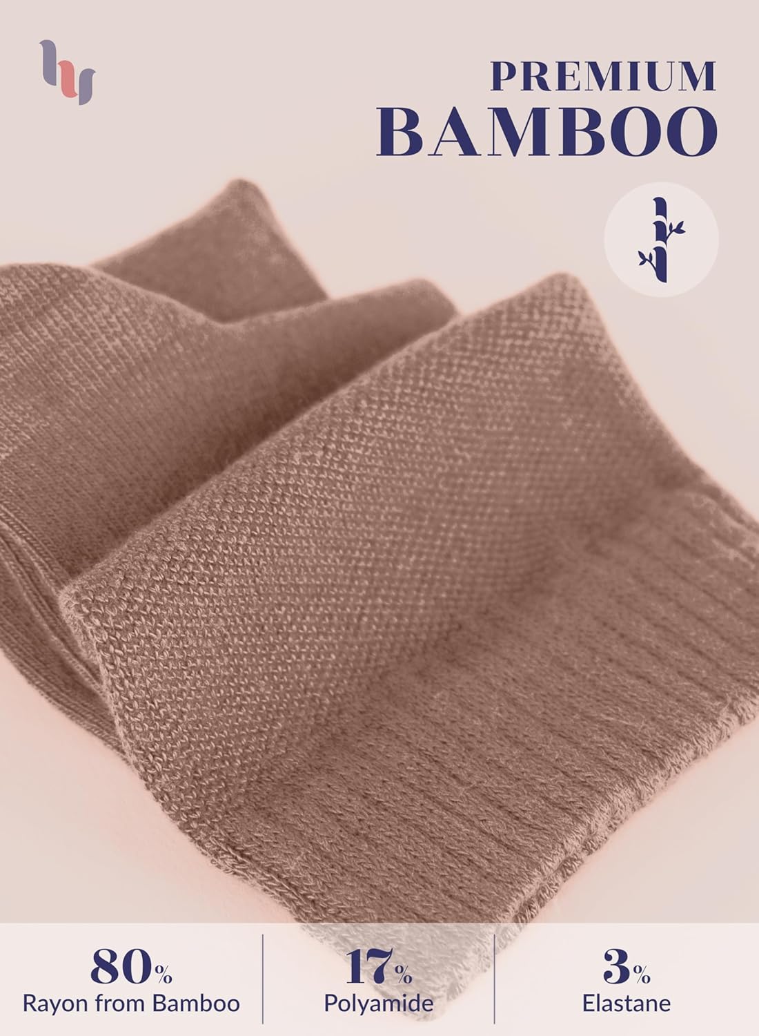 Hugh Ugoli Women's Rayon Ankle Loose Fit Diabetic Socks, Soft, Seamless Toe, Wide Stretchy, Non-Binding Top, 3-6 Pairs - Image 6