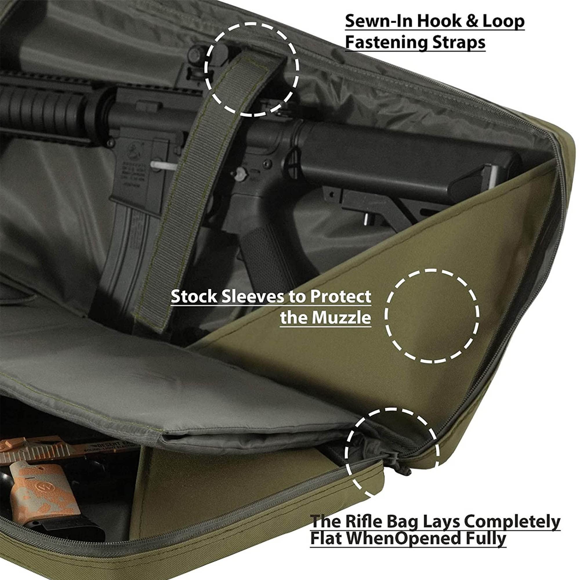 Fucile Borsa Custodia per Fucile da Caccia Custodia per Fucile Ad Aria Compressa Custodia Porta Fucili Armi Sport Fodero per Fucile da Caccia Zaino Morbido per Fucili da Tiro Caccia