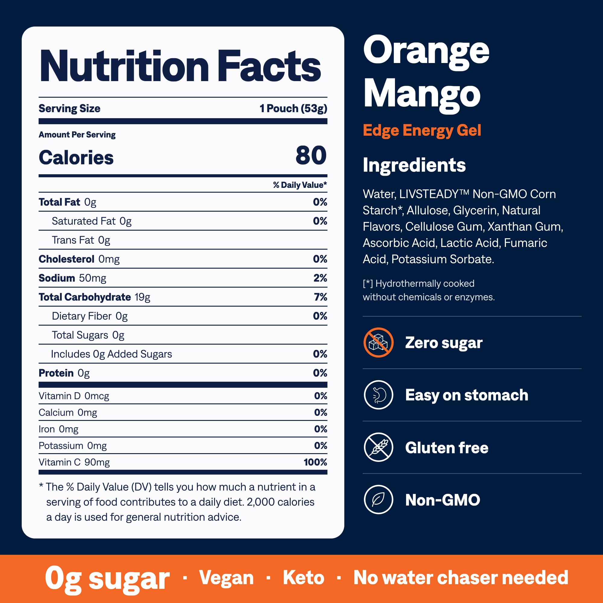 UCAN Energy Gel | Orange Mango | Sugar Free | 12 Pack — Amazon image 2