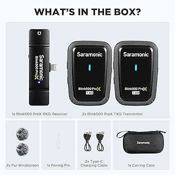 Amazon.com: Saramonic Blink500 Prox Wireless Lavalier