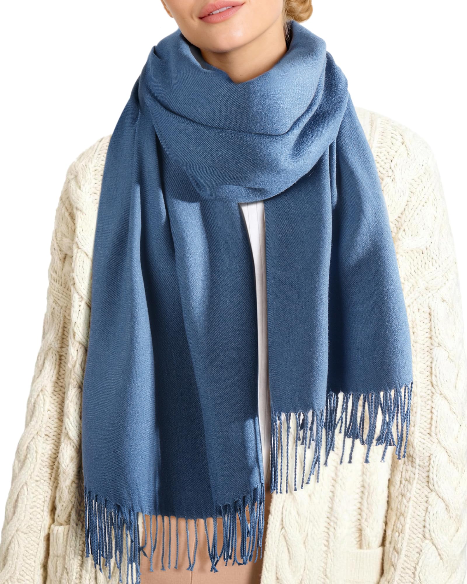 FURTALK Womens Winter Scarf Cashmere Feel Pashmina Shawl Wraps Soft Warm Blanket Scarves for Women