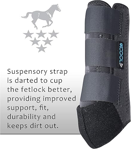 Vista 69 de Professional's Choice 2XCOOL Botas deportivas para caballos medicinales, diseño protector y transpirable para máxima comodidad y durabilidad en Negro