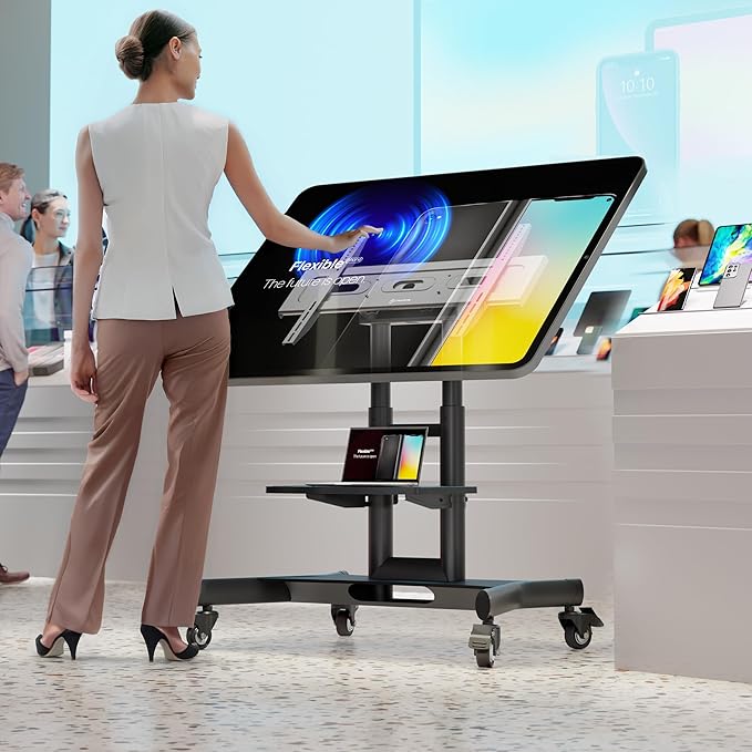 Soporte móvil para TV ONKRON TS1350 de 32 a 70 pulgadas, con ruedas miniatura 2