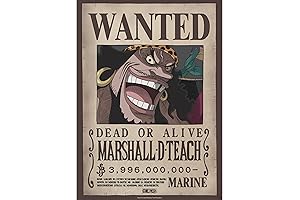 GB Eye One Piece Wanted Blackbeard Wano Poster (52 x 38 cm)