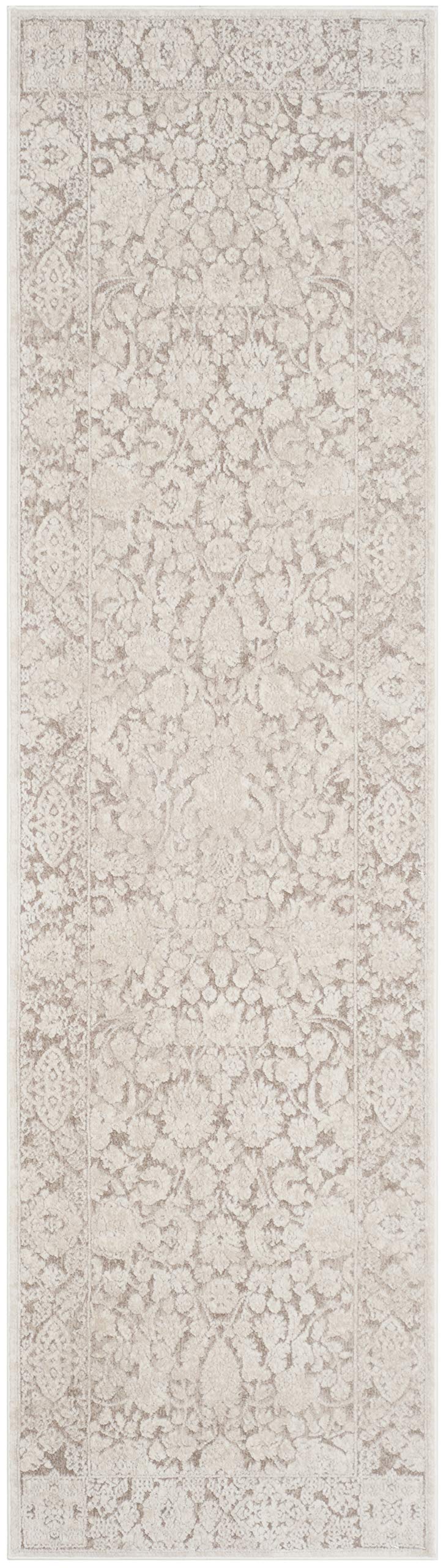 SAFAVIEH Reflection Collection Runner Rug - 2'3" x 18', Beige & Cream, Non-Shedding & Easy Cleaning, Ideal for Living Room, Bedroom (RFT667A)
