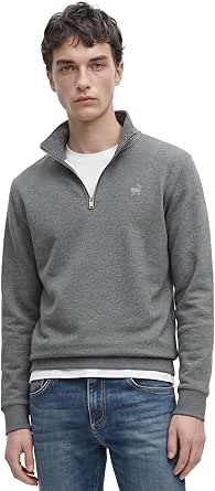 Anthony Jackson Premium Erkek Yakası Fermuarlı Sweatshirt Emilio