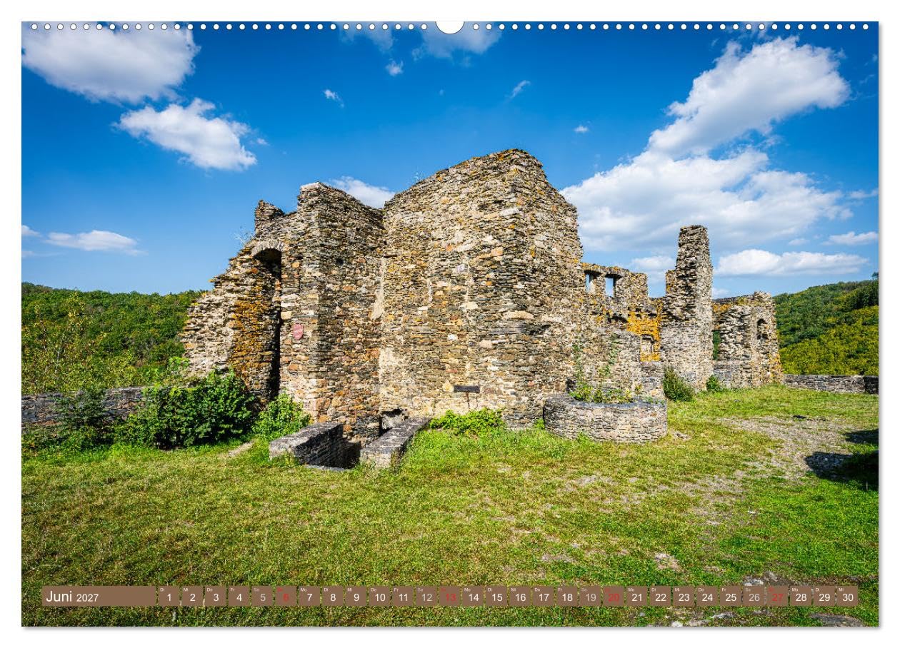 CALVENDO - Burgen in Rheinland-Pfalz (Wandkalender 2027 DIN A2 quer), Monatskalender: Eine Auswahl der schönsten Burgen und Festungen in Rheinland-Pfalz. (Querformat)