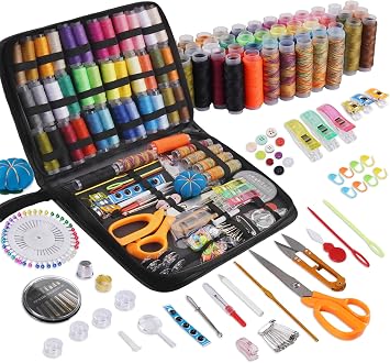 StiVerse 189 Pcs Sewing Kit for Adults, Beginners, 43 Color | Needle and Thread Kit, Sewing Supplies Accessories for Mom Grandma Women Travel Worker, Emergency, DIY
