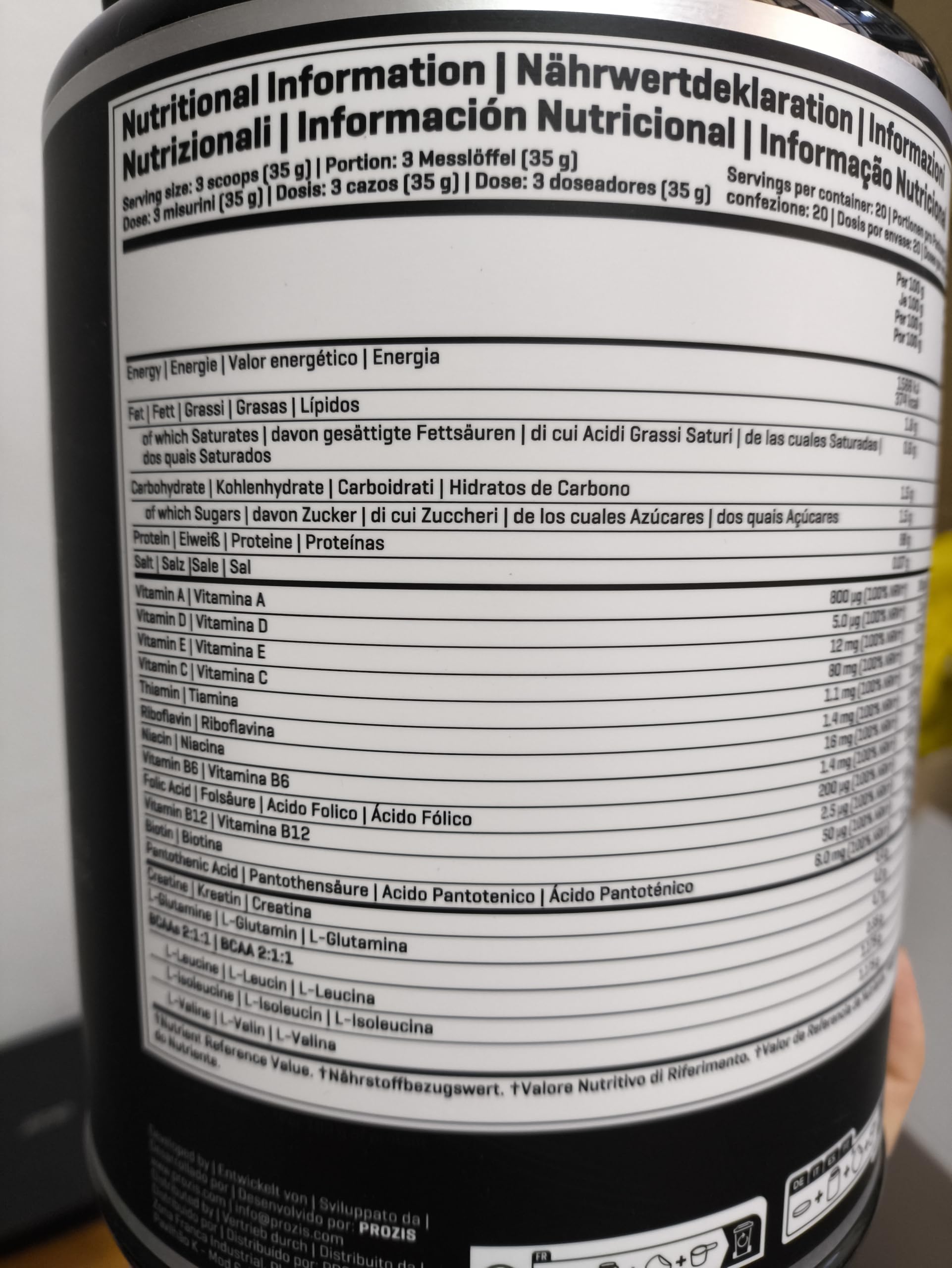 Prozis 100% Whey HydroIsolate 700 gr - protéines hydrolysées et isolées, microfiltrées - sans sucre, sans glucides (700 gr, limonade)