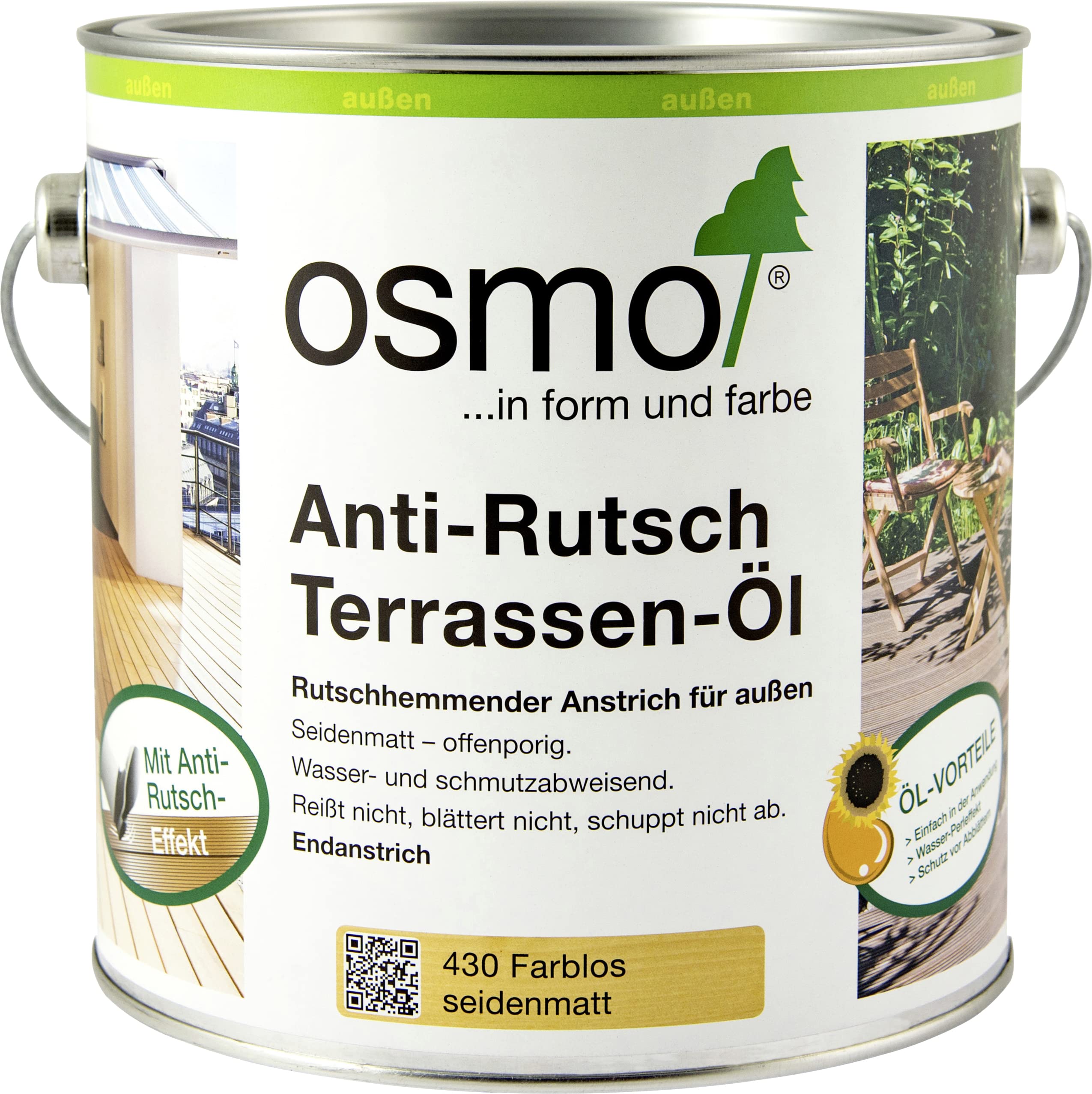 Osmo 430 C 0.75 litri decking oil antiscivolo – trasparente