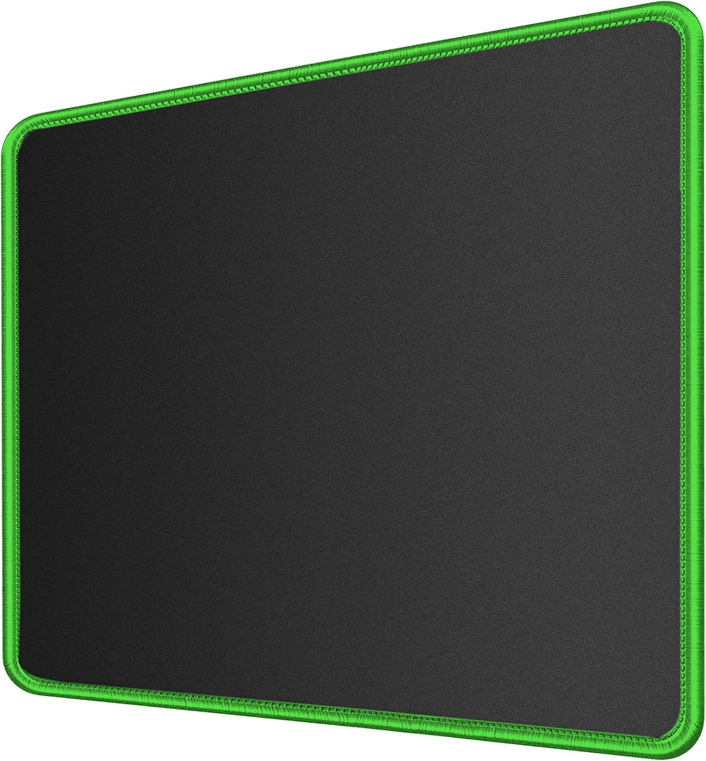 20 Pack Mouse Pad with Stitched Edges Mousepads Bulk Non-Slip Rubber Base, Waterproof Coating Mouse Pads for Computers, Laptop, Office & Home -(250mmx210mmx2mm) - Black with Green & Blue Border