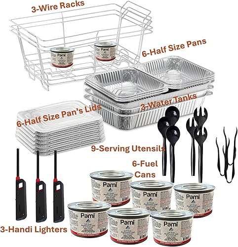 Miniatura 2 de El kit de servicio de bufé de 36 piezas incluye kits de roce y utensilios de servir para todo tipo de fiestas y eventos | Juego de fiesta desechable