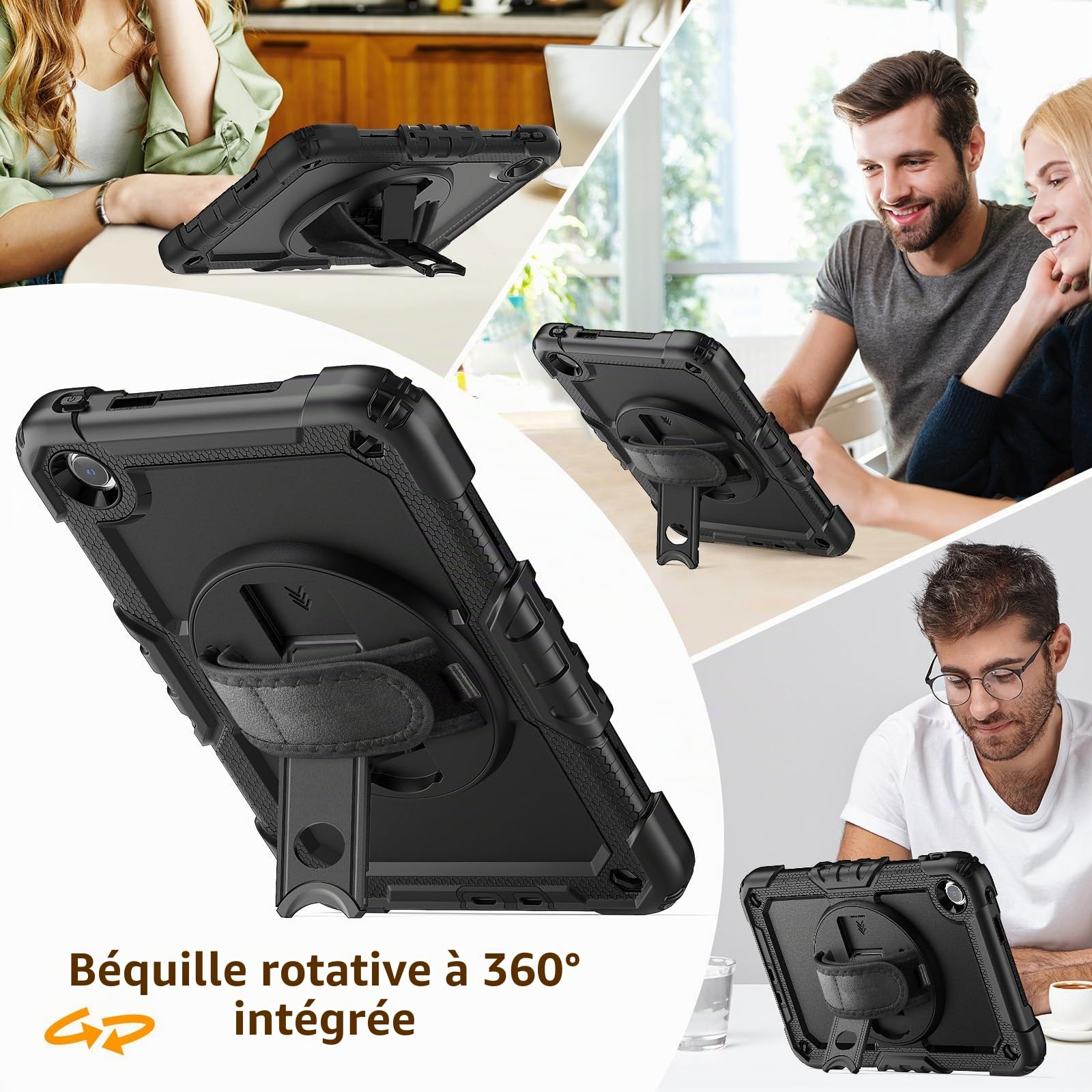 zenrich Coque pour Redmi Pad 2 (9,7″) 2026/POCO C1 avec Protecteur d'écran