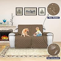 Vista 10 de PureFit Fundas de sofá reversibles resistentes al agua para sofá reclinable de 3 asientos, funda antideslizante para sofá de 3 cojines, protector