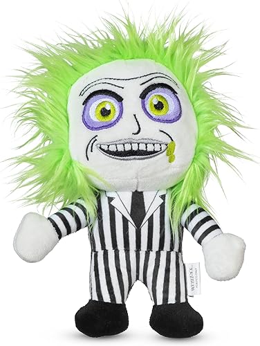 Beetlejuice Lydia - Figura de peluche para perro, juguete pequeño de Beetlejuice para perros, juguete chirriante de dibujos animados de Lydia,