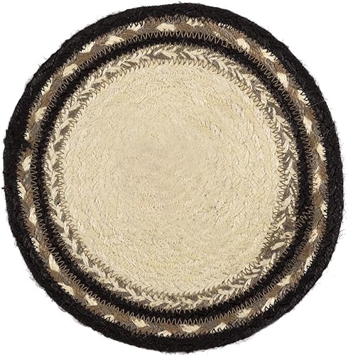 Vista 51 de VHC Brands Sawyer Mill - Decoración de mesa de carbón, juego de posavasos, vaca