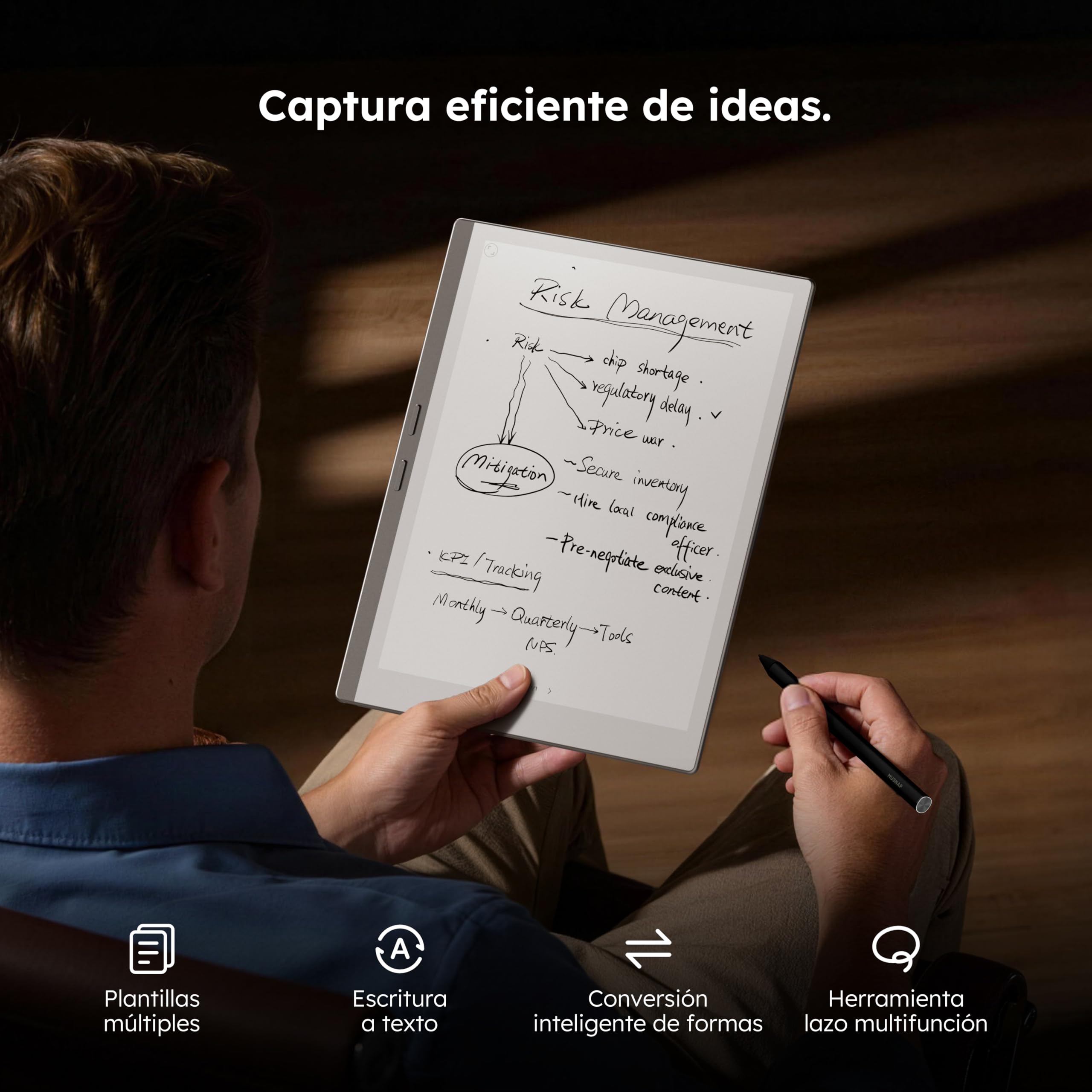 X 10.65" E Ink Paper Tablet | 8 GB + 128 GB Pantalla Flexible Ultrafina ePaper Notebook con lápiz Capacitivo | 2 en 1 ePaper Tablet y Lector de Libros electrónicos | Batería de Larga duración