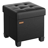 SONGMICS Pouf Contenitore, Cassapanca con Gambe