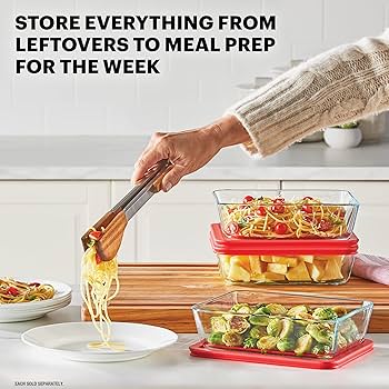 Amazon.com: Pyrex Simply Store Glass Food Storage Container, Snug