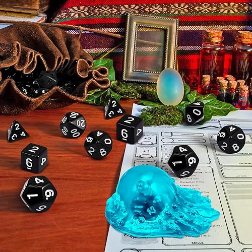 Miniatura 5 de Dice Cárcel - Cubo gelatinoso para dados de resina de prisión, jaula de dados translúcida para almacenamiento de dados, soporte de dados, accesorio