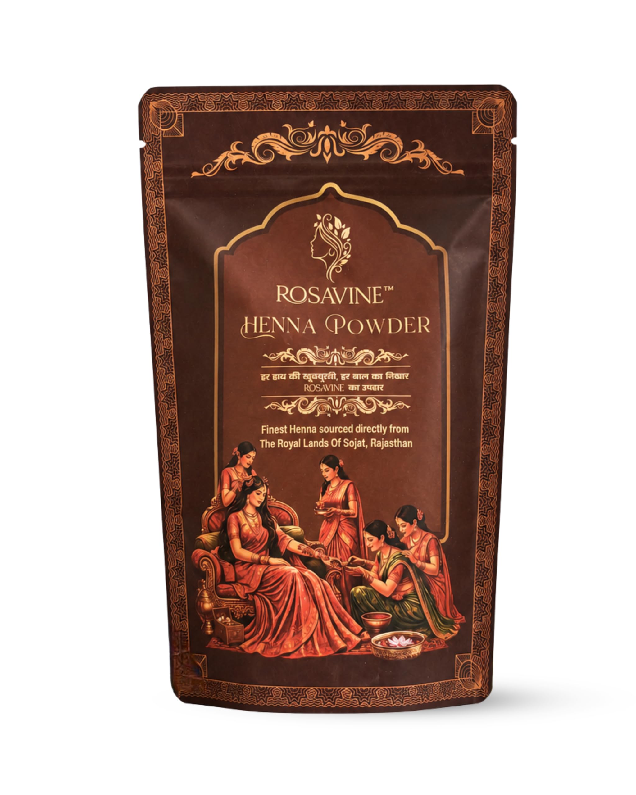 Henna Powder From Sojat Lands | Natural Hair Coloring & Deep Conditioning Powder | Pure Herbal Mehendi For Hair Nourishment, Hair Strength & Healthy Shine | Traditional Rajasthani Henna Leaves Powder | Chemical Free Hair Care For Men & Women | 100gm-picture-12