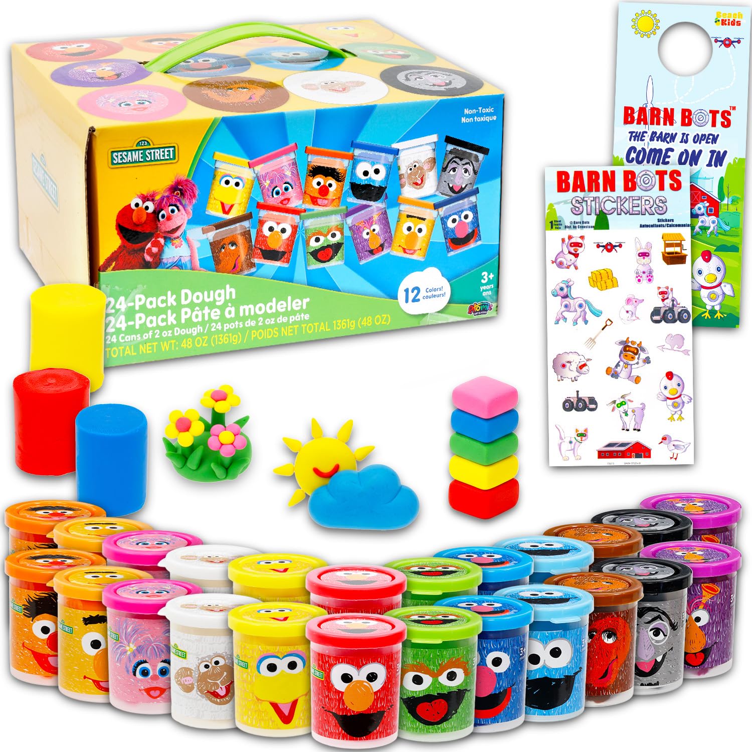 Amazon.com: Bulk Sesame Street Dough Kit for Kids - Bundle with 24