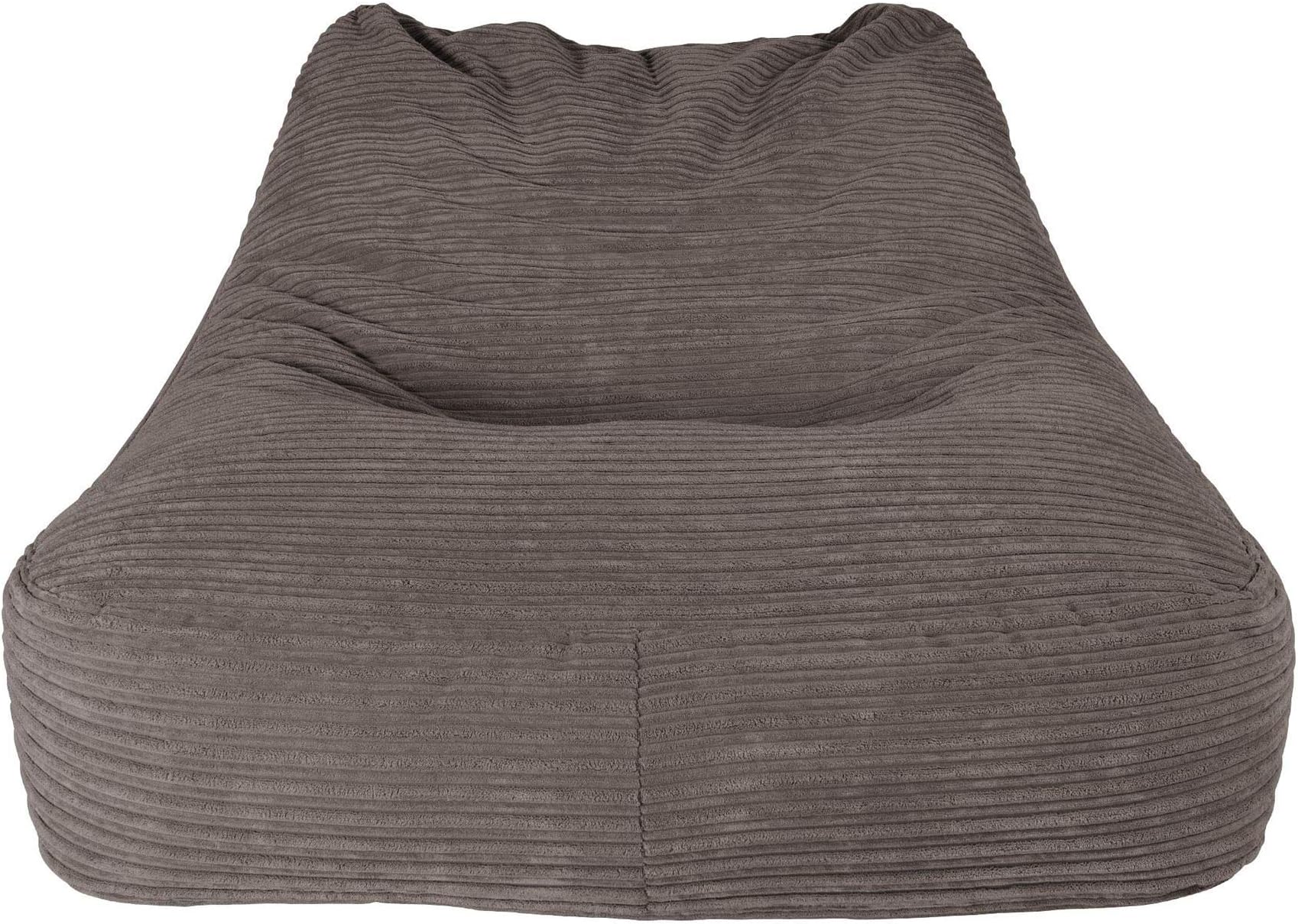 Lounge PugCORD - DOUBLE Day Bed - CHAISE Lounge - Huge Adult Bean Bag - Beanbag - GRAPHITE GREY